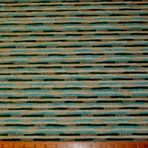 Vintage Henredon Seaforam Stripe Fabric - Picture 3 of 5